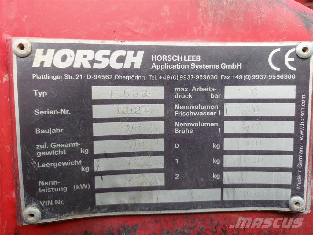 Horsch Leeb 8GS Trailersprøjter