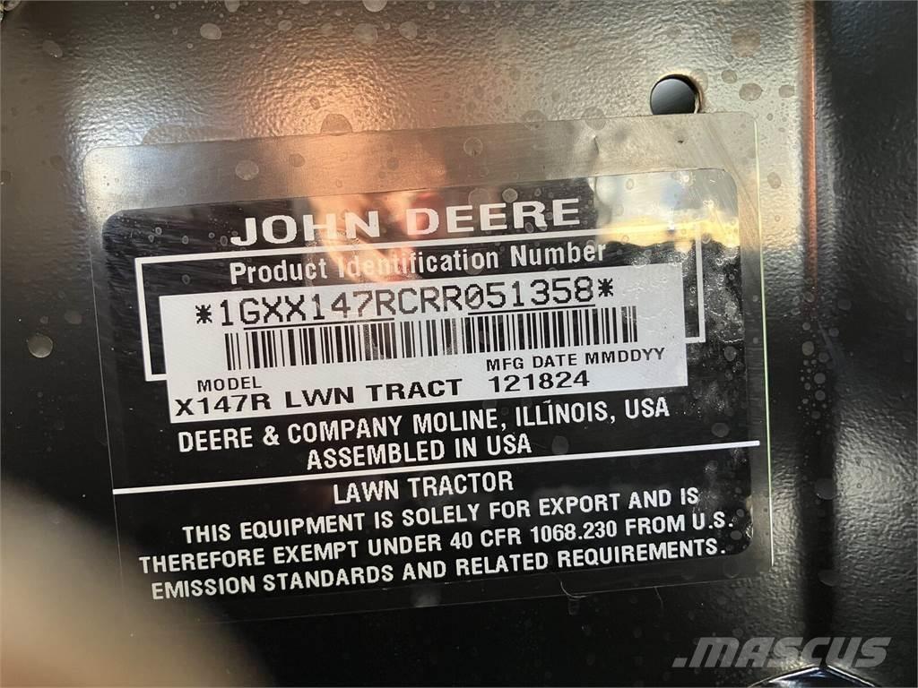 John Deere X 147R Have & Park - Andet 