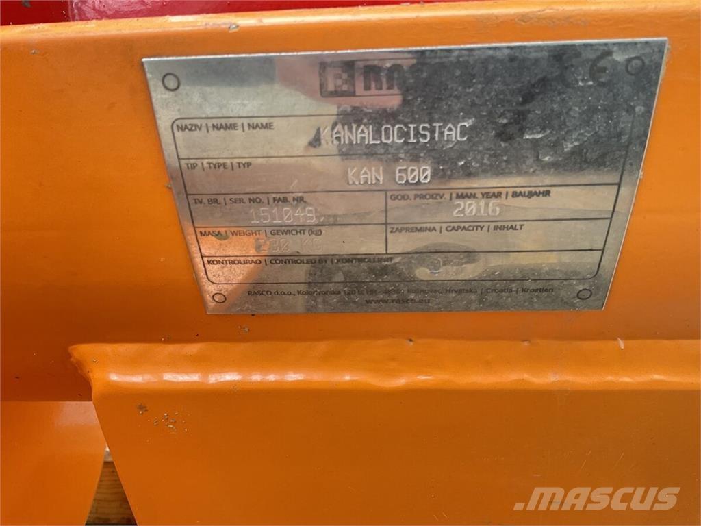  KAN 600 Andre jordbearbejdningsmaskiner og andet tilbehør