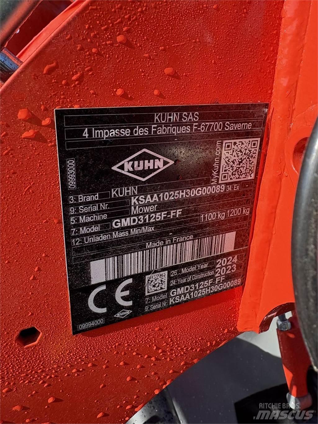 Kuhn GMD 3125 F - FF Græsslåmaskiner