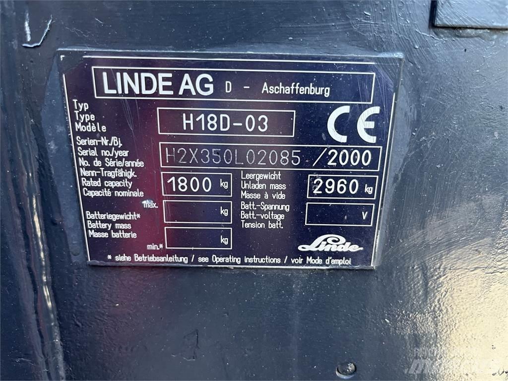 Linde H 18 D Gaffeltrucks - andre