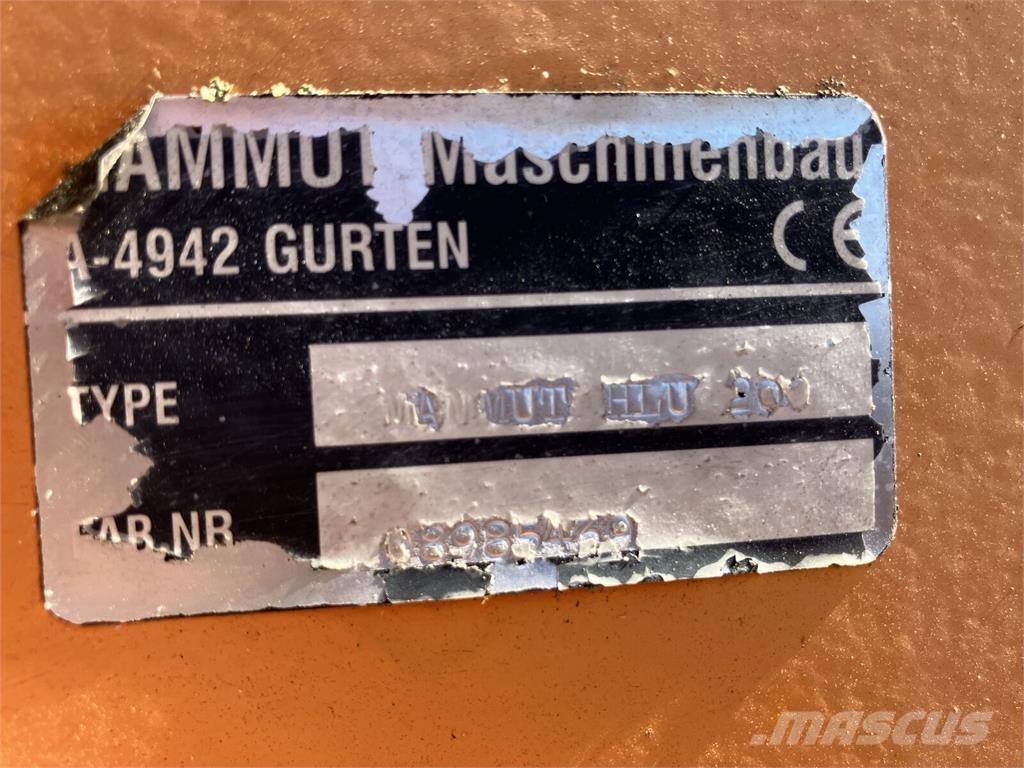 Mammut HLU 200 Tilbehør til frontlæsser