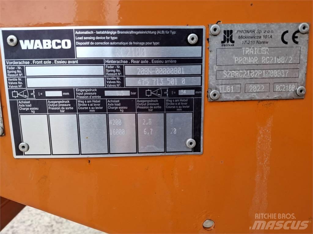Pronar RC 2100 - 2 Andre vogne