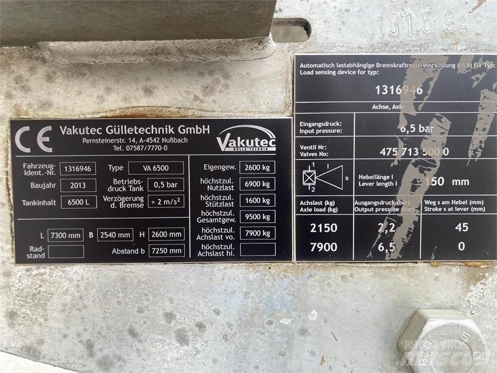  Vakutec VA 6500 Gyllevogne/Slamsugere