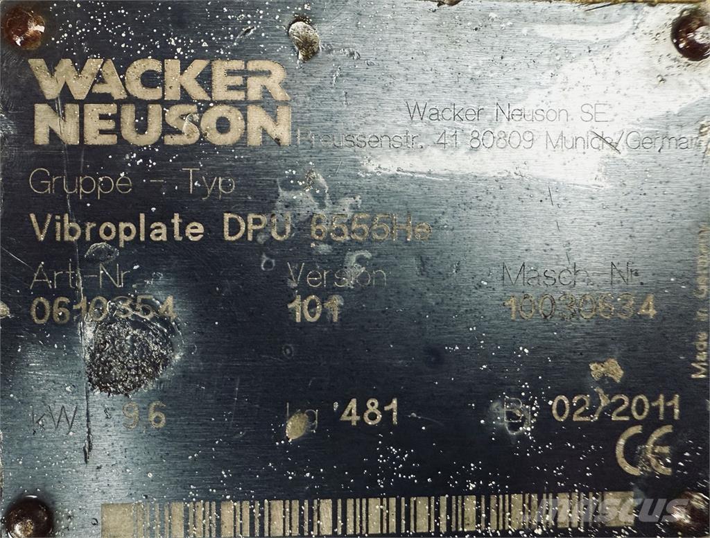Wacker DPU 6055 Entreprenør - Andet