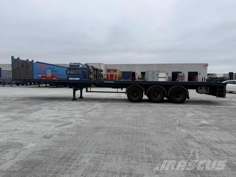 B-xl 3 aks åben trailer Semi-trailer med lad/flatbed