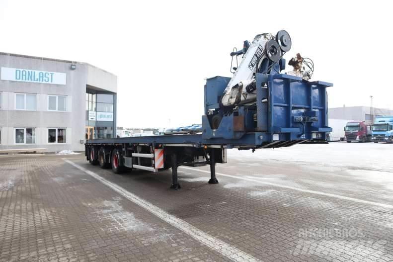 Floor Udtrækkelig Semi-trailer med lad/flatbed