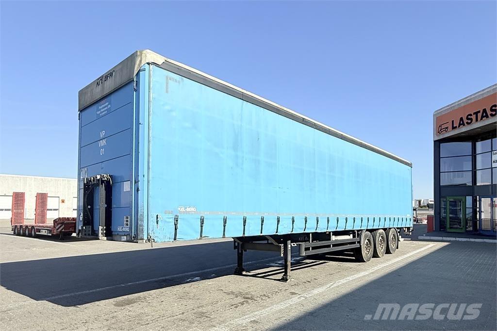 Kel-Berg 3 Aks Semi-trailer med Gardinsider