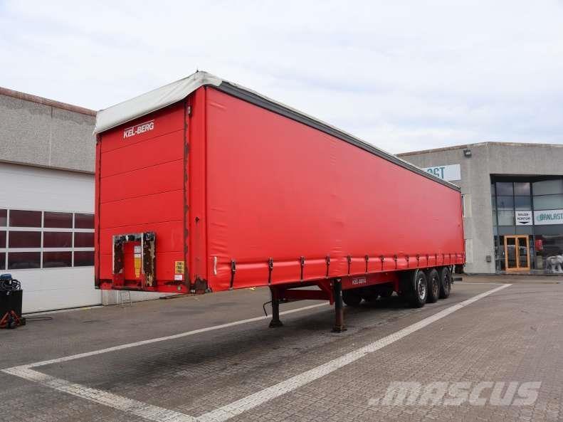 Kel-Berg 34 pl. Semi-trailer med Gardinsider