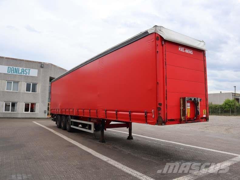 Kel-Berg 34 pl. Semi-trailer med Gardinsider
