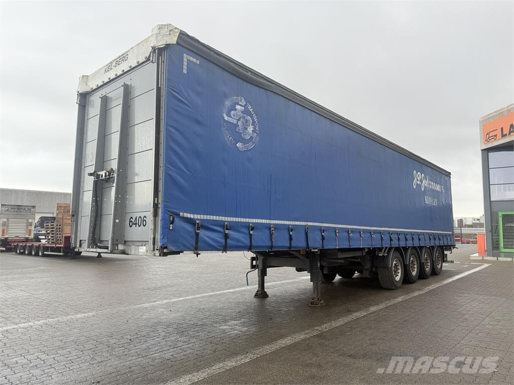 Kel-Berg 34 pl. Semi-trailer med Gardinsider