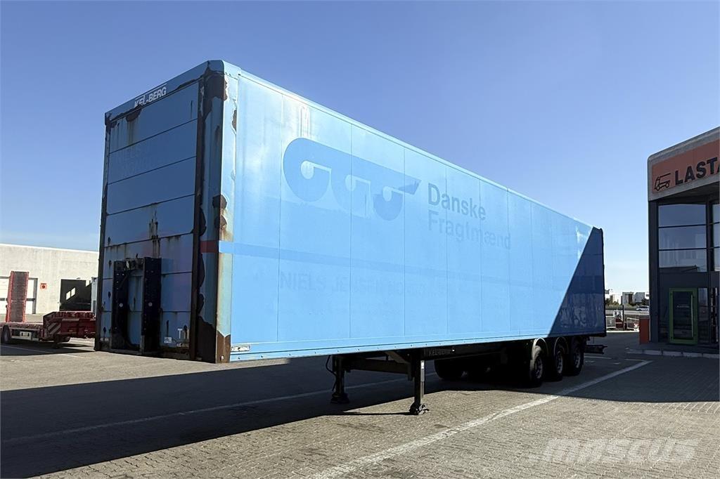 Kel-Berg 34 pl. Semi-trailer med fast kasse
