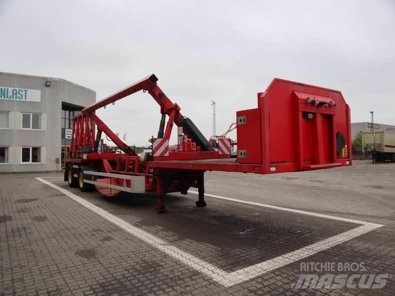 Kel-Berg Flangetrailer Semi-trailer med lad/flatbed