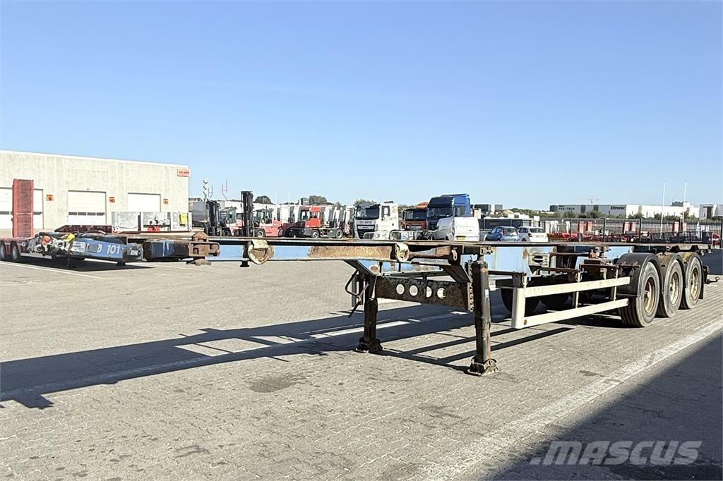 Leci Containerchassis Semi-trailer med containerramme