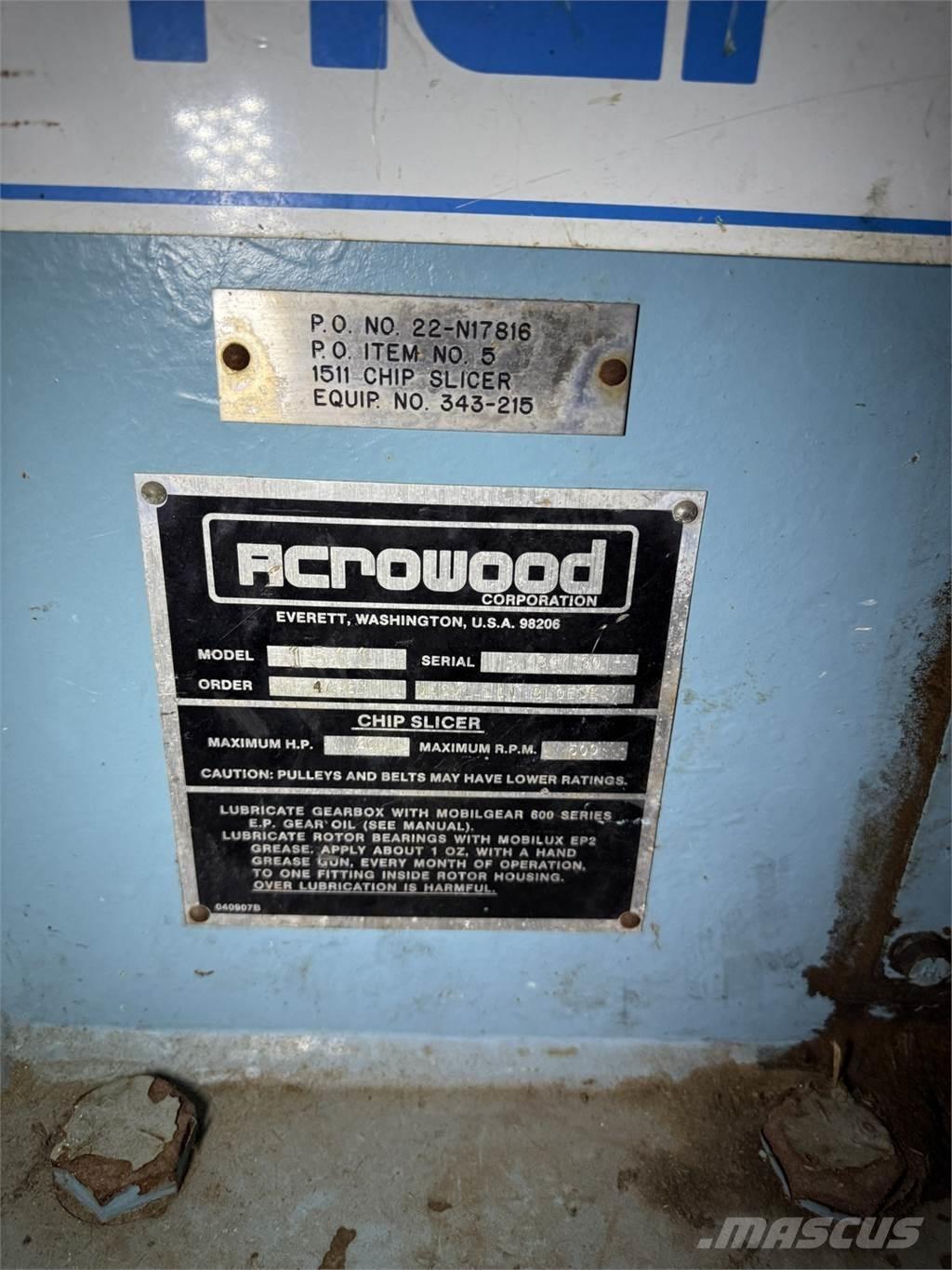  ACROWOOD 1511 Flishuggere / neddelere