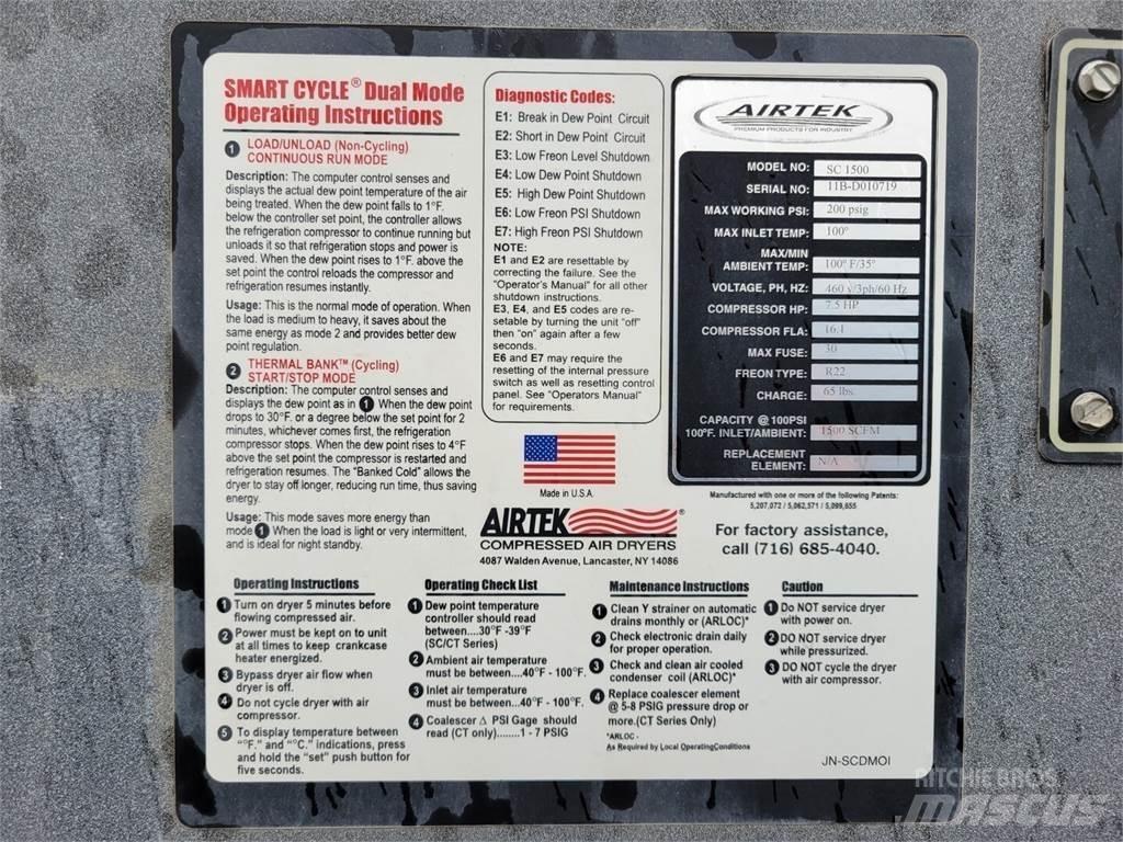  AIRTEK SC 1500 Adsorptionstørrer