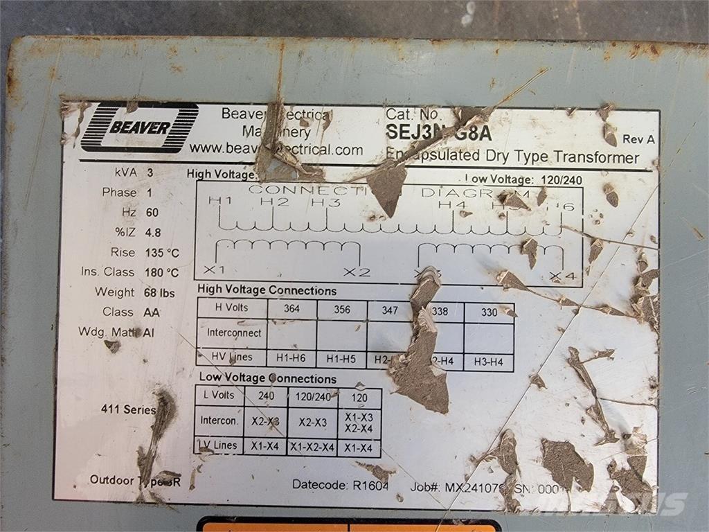  BEAVER SEJ3NG8A Entreprenør - Andet