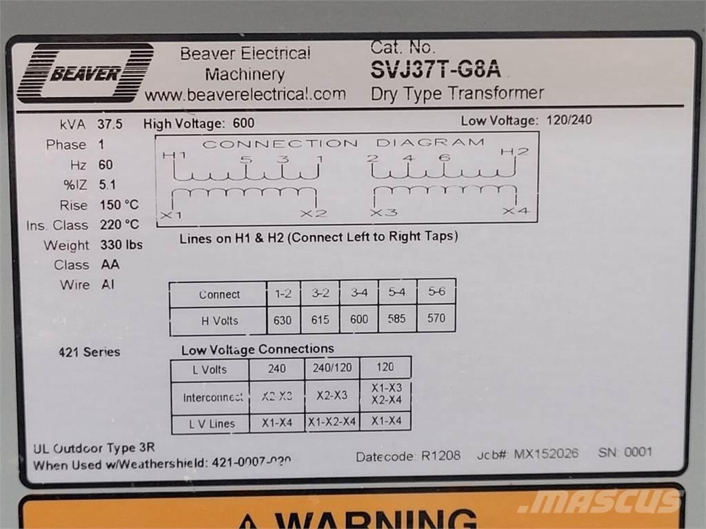  BEAVER SVJ37T-G8A Entreprenør - Andet