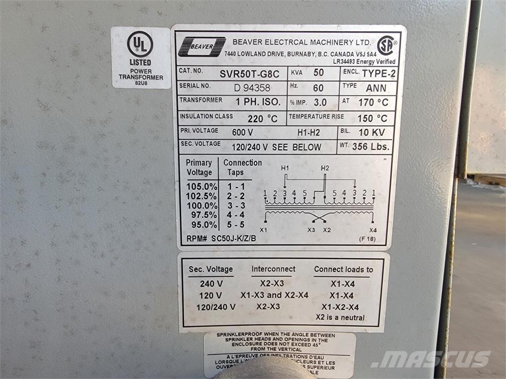  BEAVER SVR50T-G8C Entreprenør - Andet