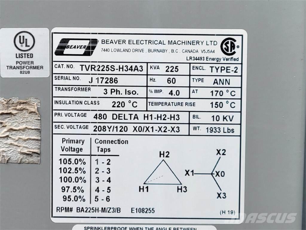  BEAVER TVR225S-H34A3 Entreprenør - Andet