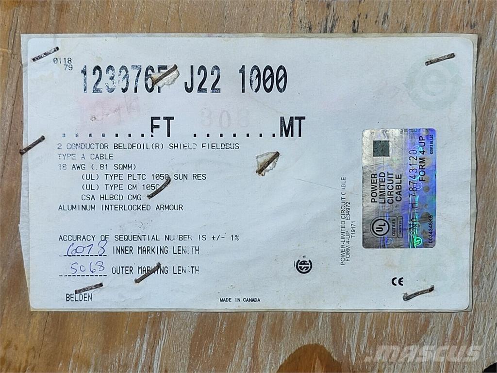  BELDEN 123076F Entreprenør - Andet