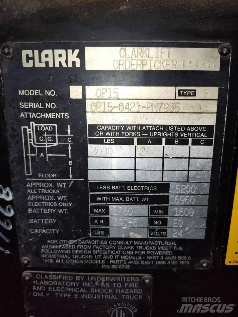 Clark OP-15 Entreprenør - Andet