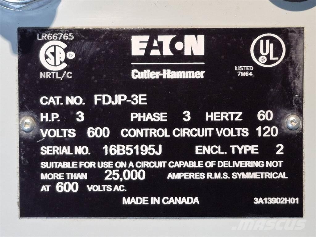  CUTLER-HAMMER FDJP-3E Entreprenør - Andet