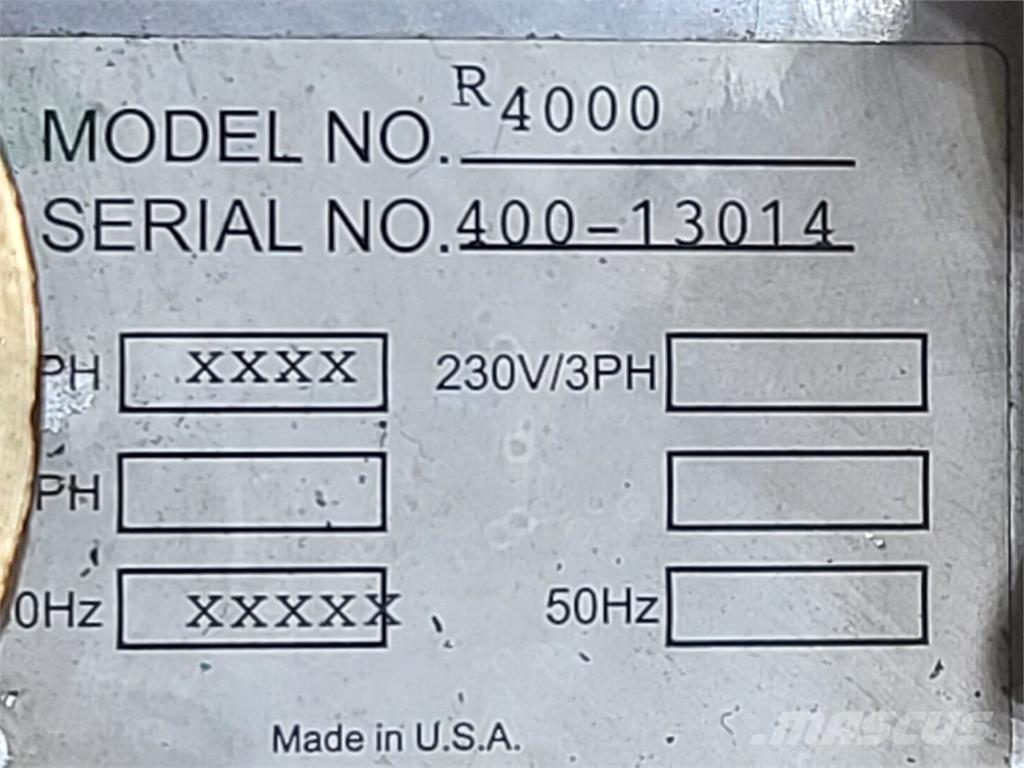  DYNAFLUX R4000 Opvarmnings- og optøningsmaskiner