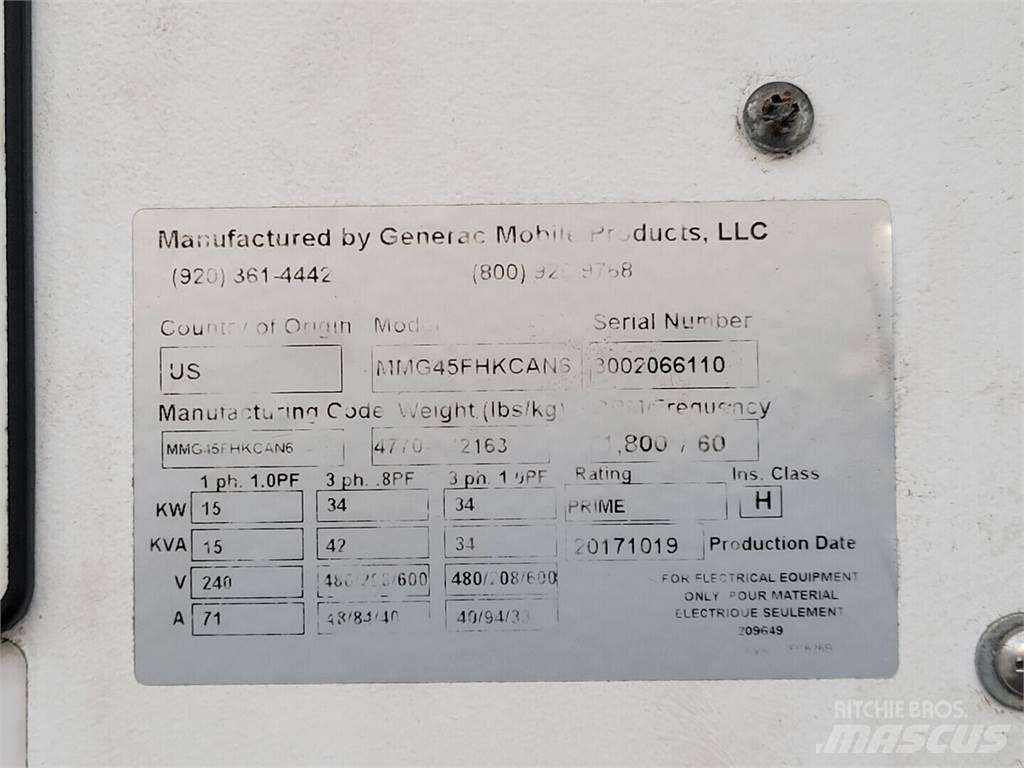 Generac MMG45FHKCAN6 Dieselgeneratorer