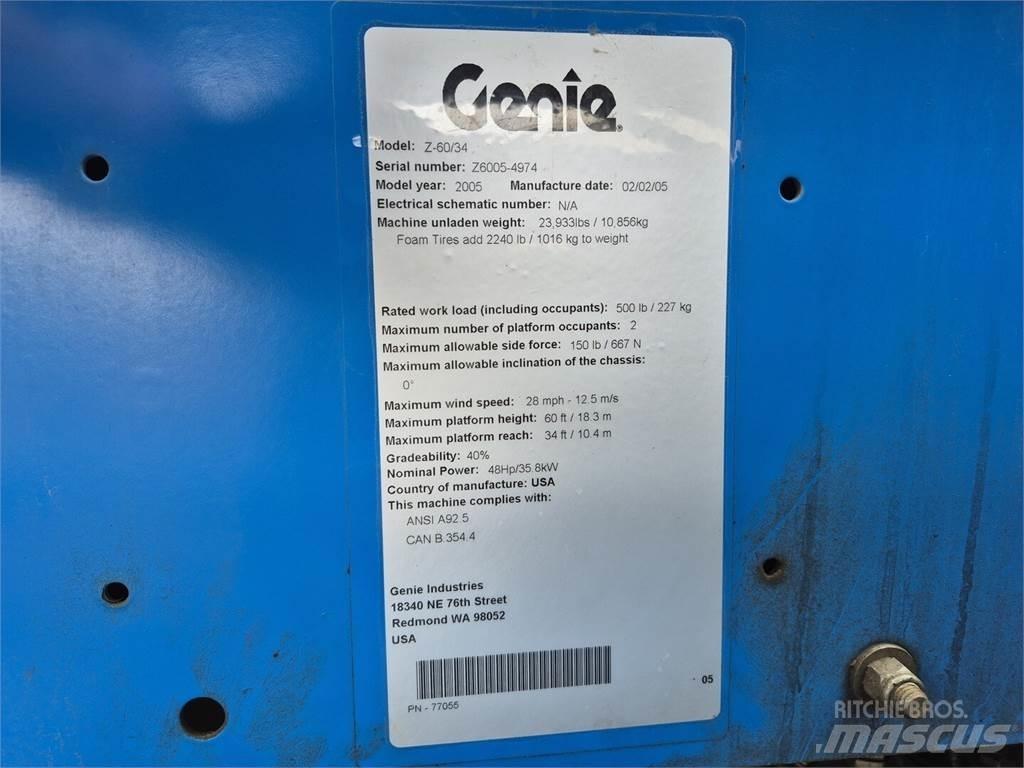 Genie Z-60/34 Bomlifte med knækarm