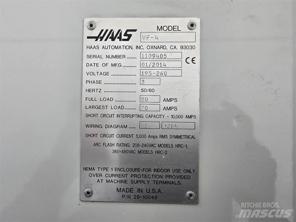 Haas VF-4 Entreprenør - Andet