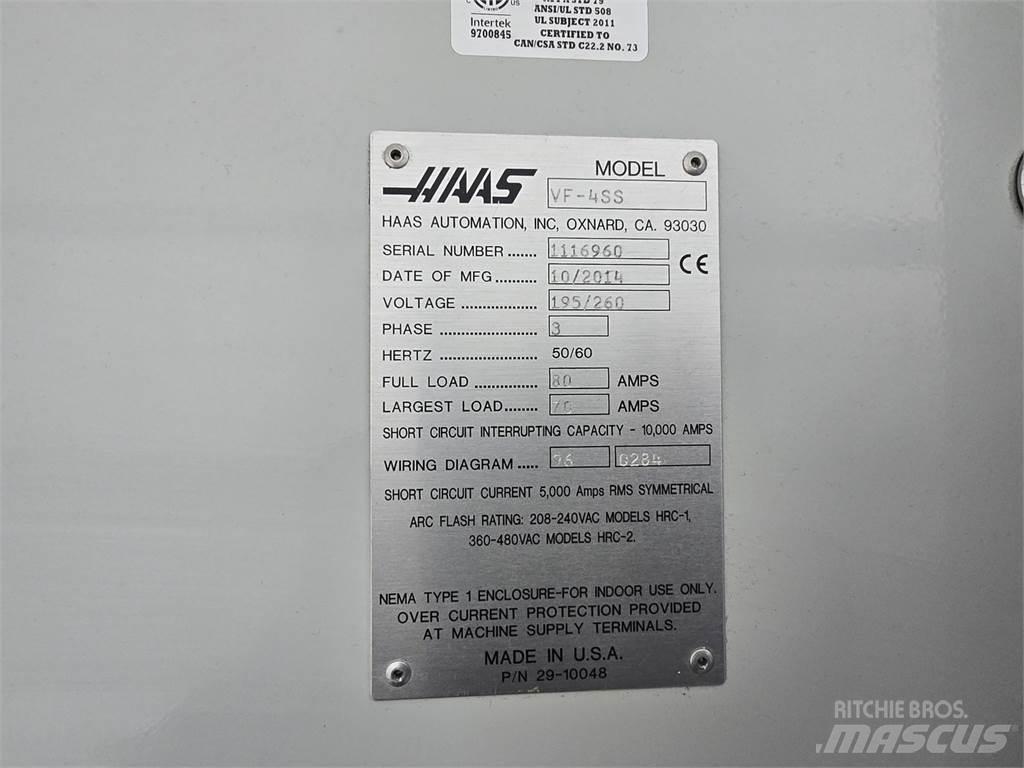 Haas VF-4SS Entreprenør - Andet