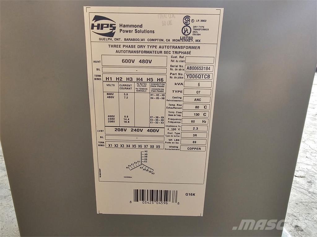  HAMMOND Y006QTCB Entreprenør - Andet