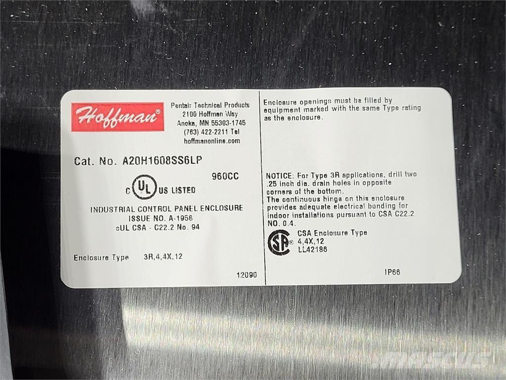 Hoffman A20H1608SS6LP Entreprenør - Andet