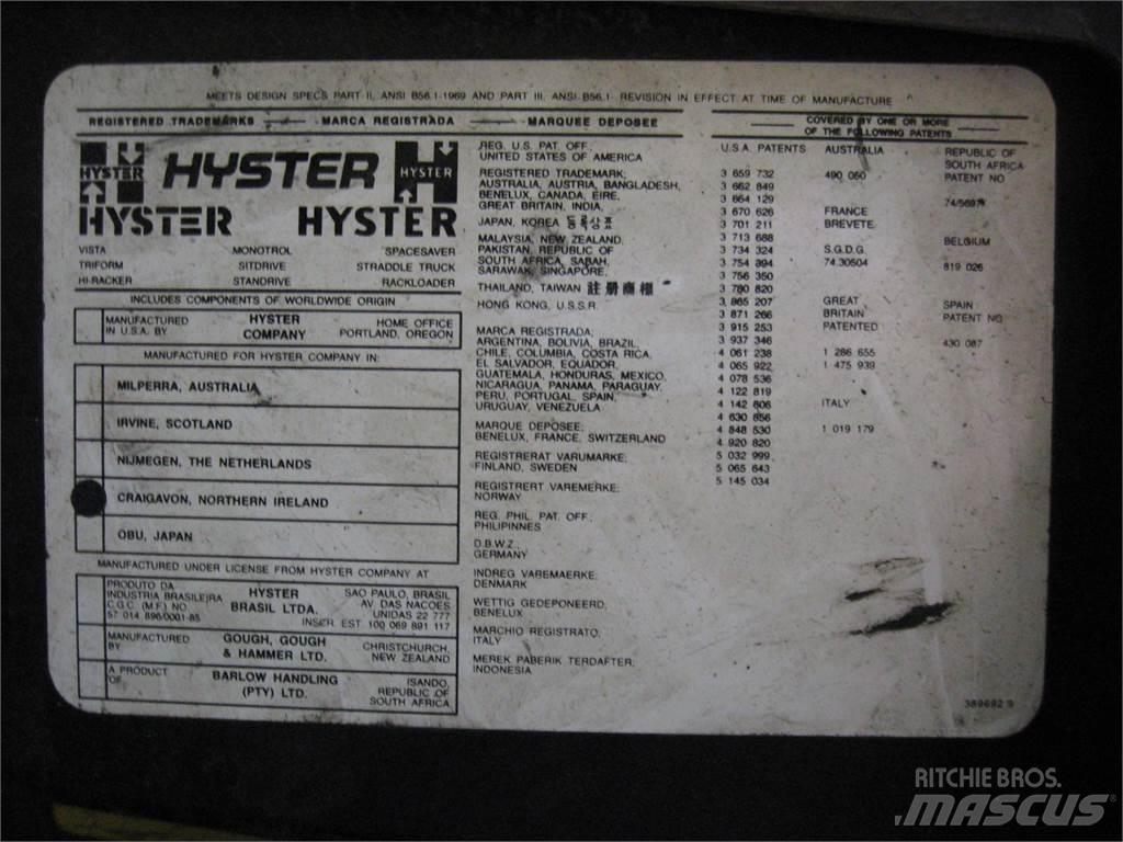Hyster H60XM Entreprenør - Andet