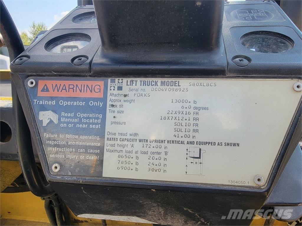 Hyster S80XLBCS Entreprenør - Andet