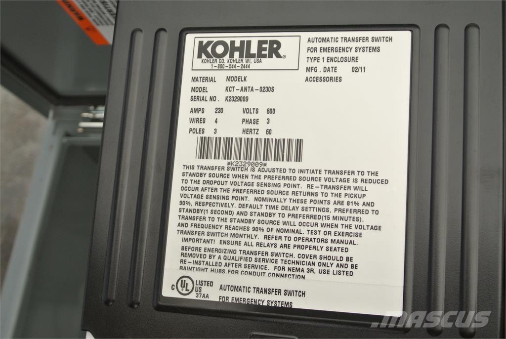 Kohler KCT-ANTA-2030S Entreprenør - Andet