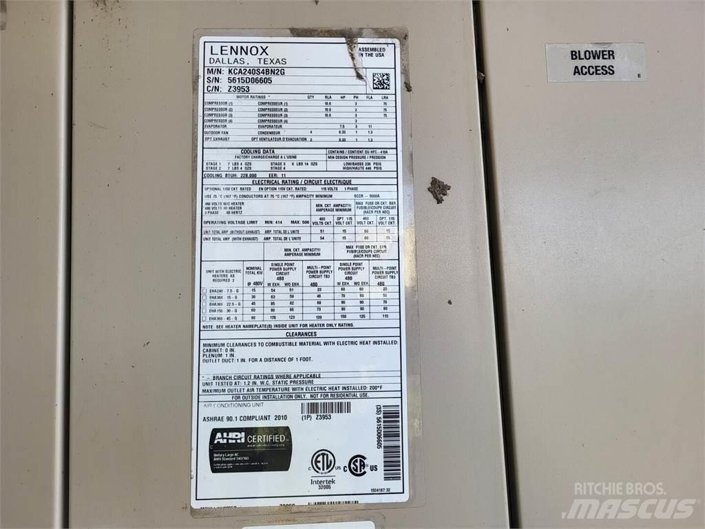  LENNOX KCA240S4BN2G Opvarmnings- og optøningsmaskiner
