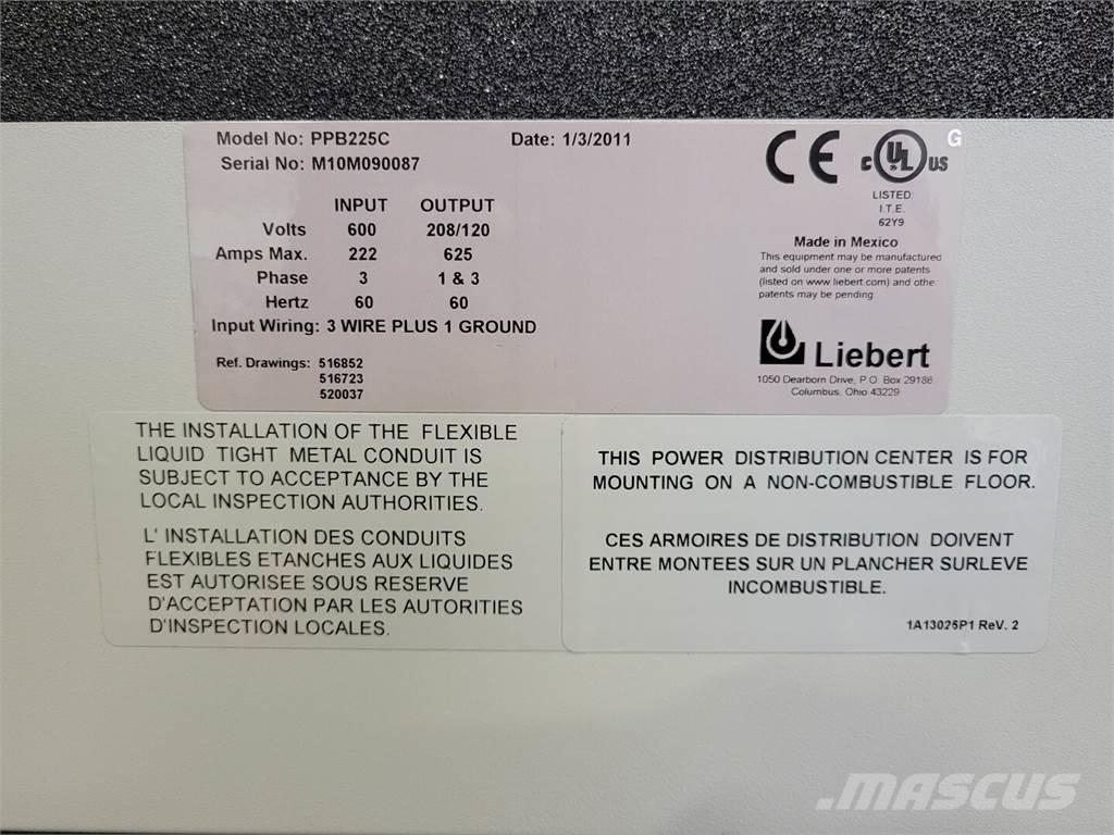  LIEBERT PPB225C Entreprenør - Andet