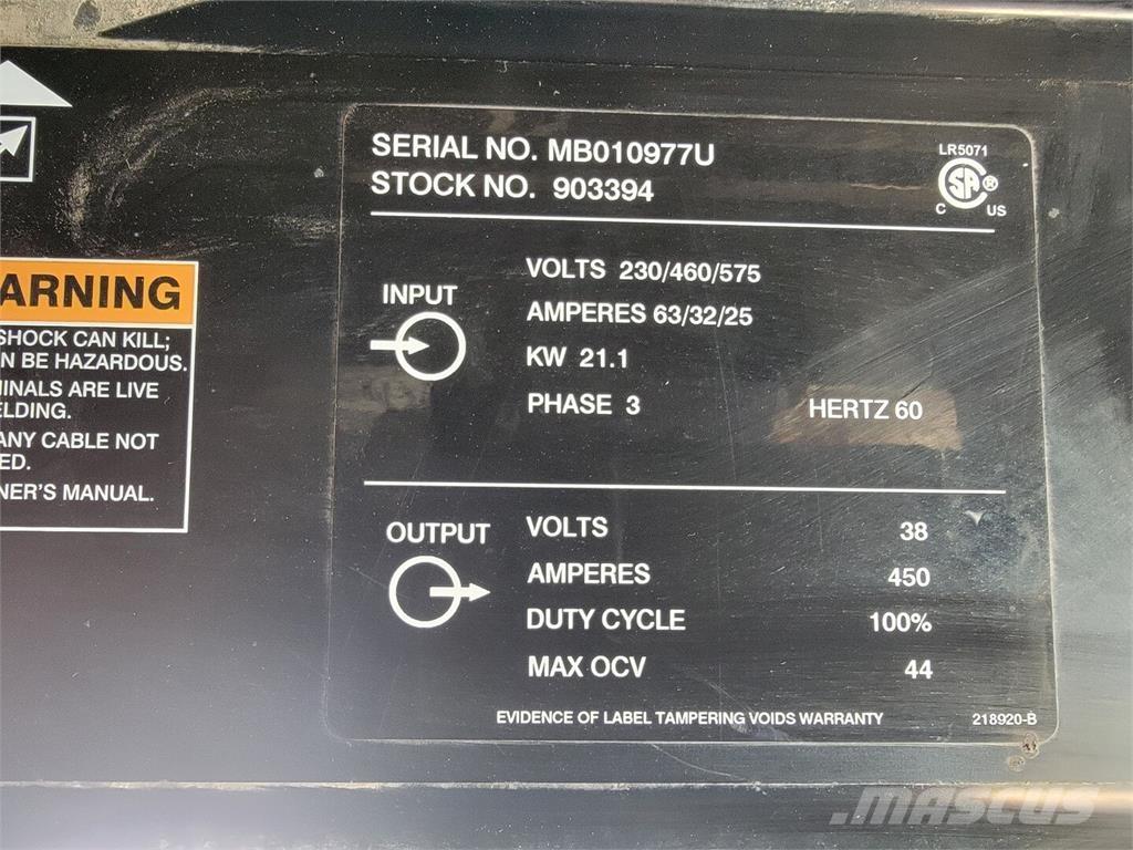 Miller Deltaweld 452 Svejsemaskiner