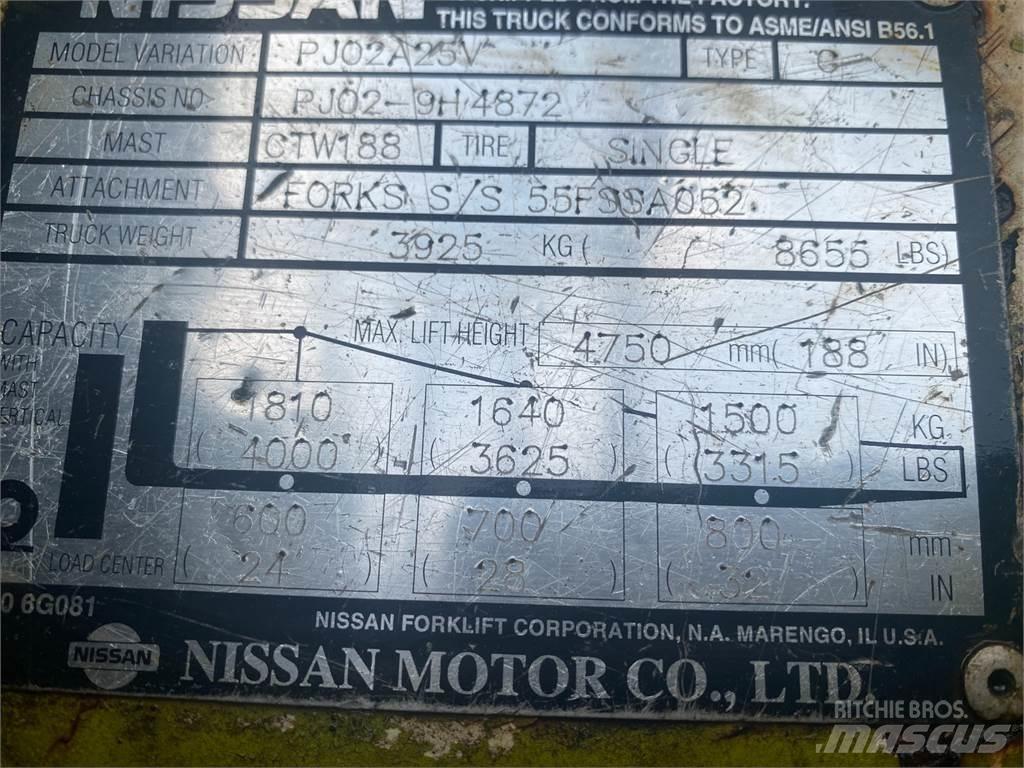 Nissan PJO2A25V Entreprenør - Andet