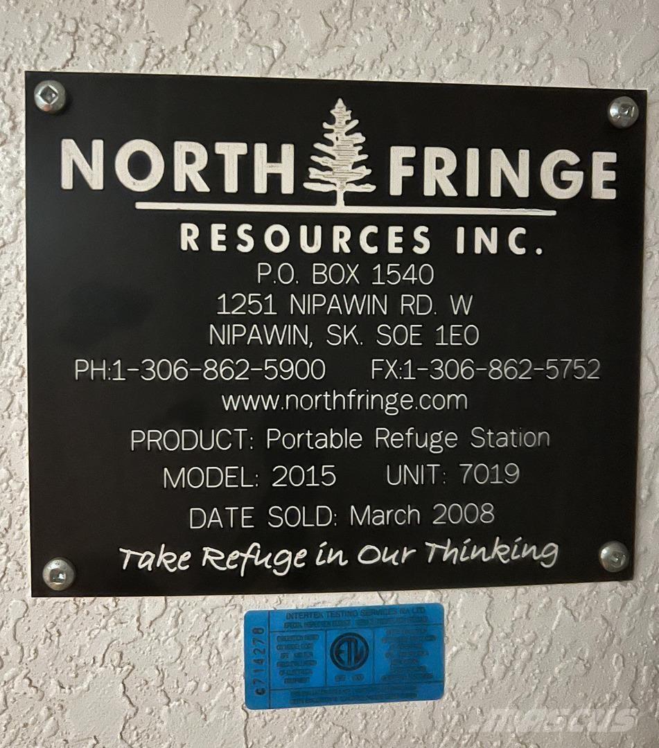  NORTH FRINGE 2015 Andet undergrundsudstyr