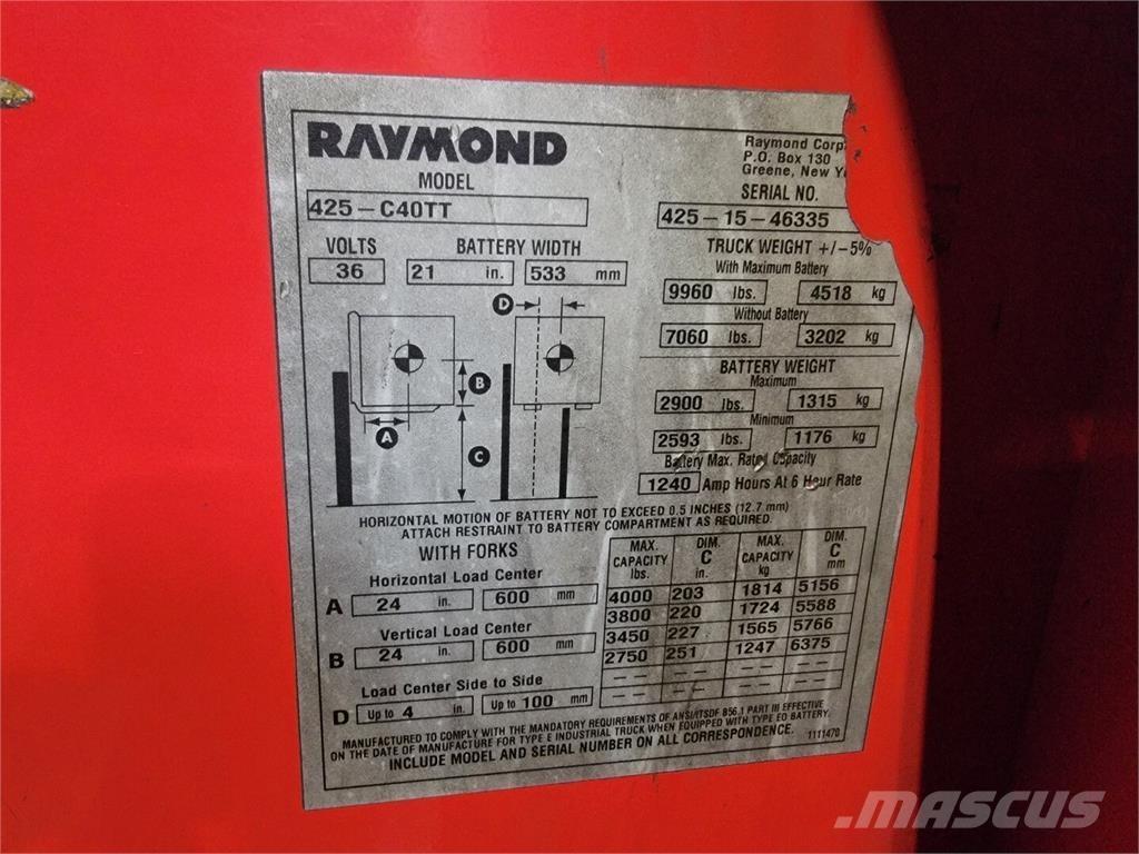 Raymond 425-C40TT Entreprenør - Andet