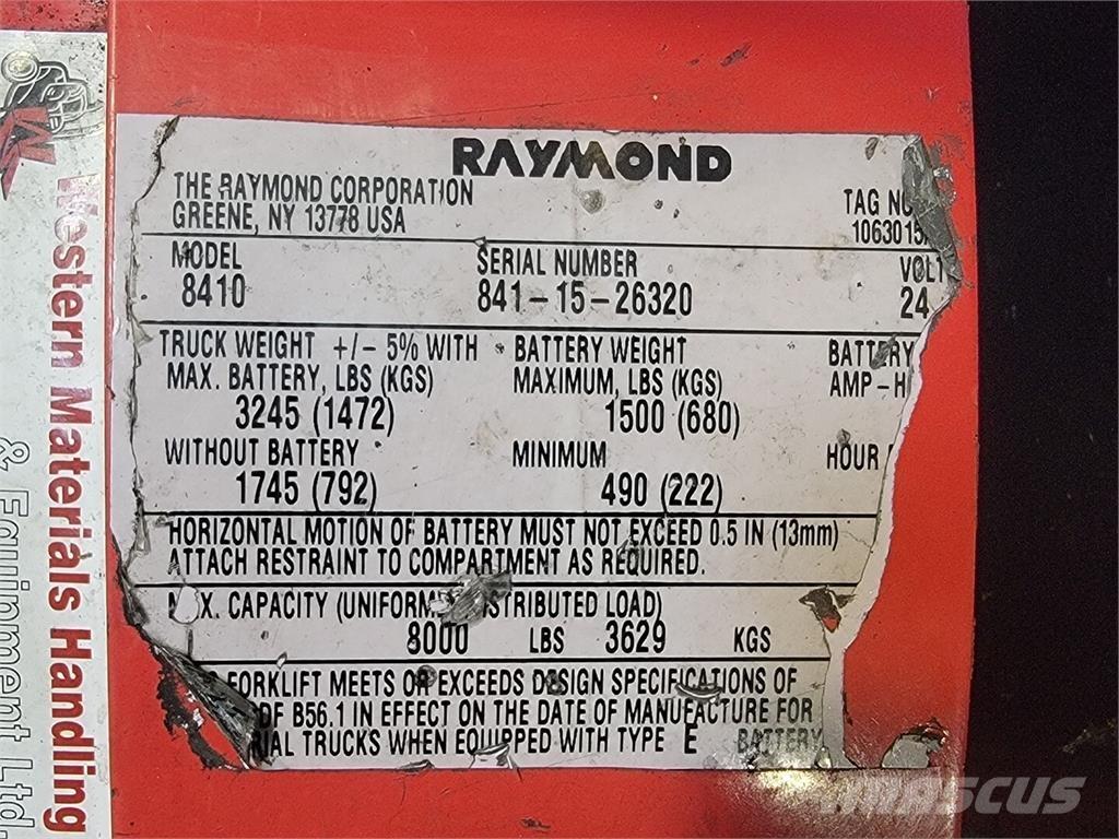 Raymond 8410 Entreprenør - Andet