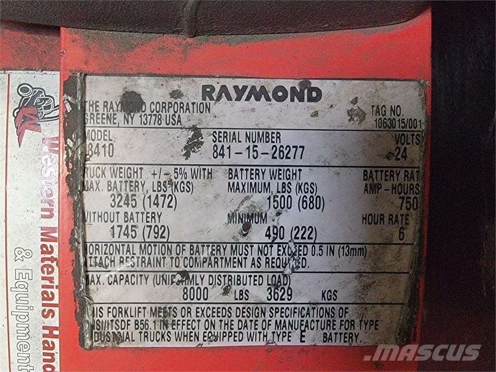Raymond 8410 Entreprenør - Andet