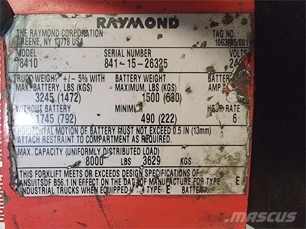 Raymond 8410 Entreprenør - Andet