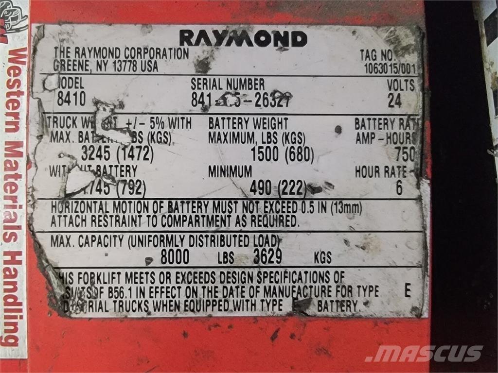Raymond 8410 Entreprenør - Andet