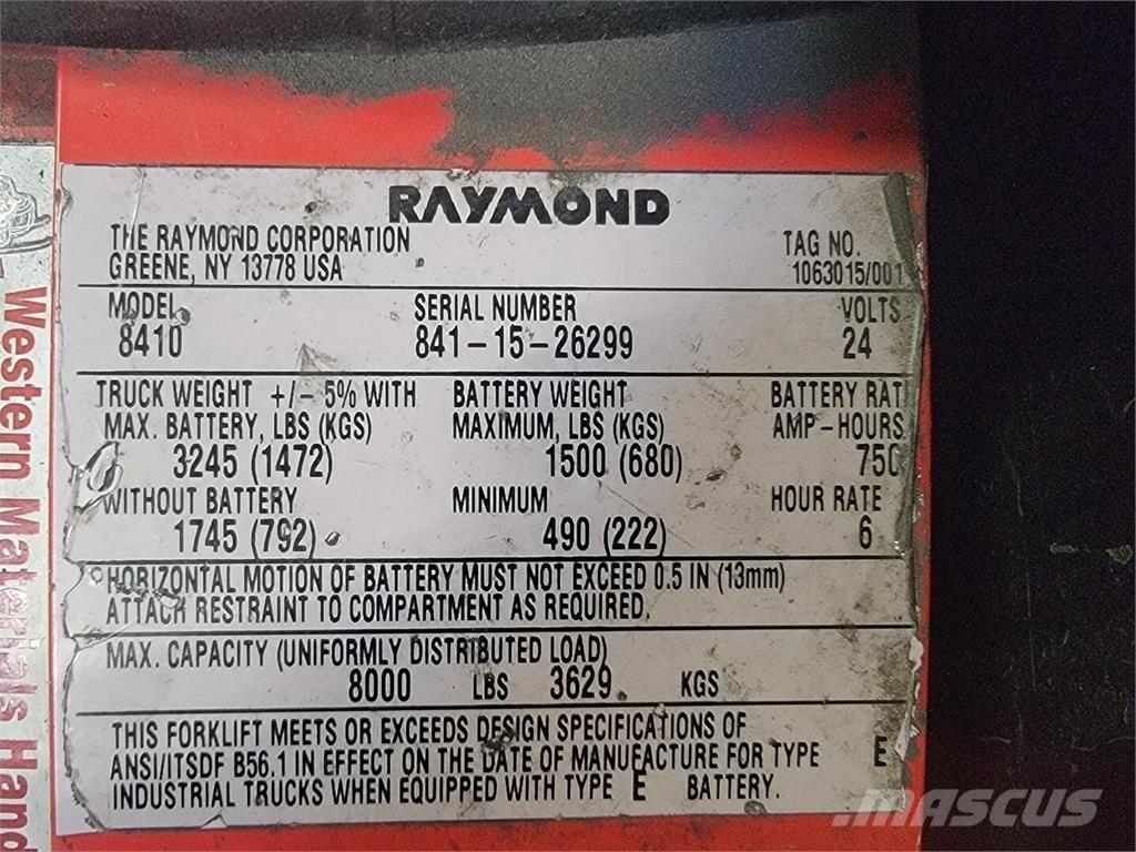 Raymond 8410 Entreprenør - Andet