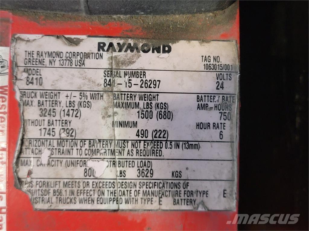 Raymond 8410 Entreprenør - Andet