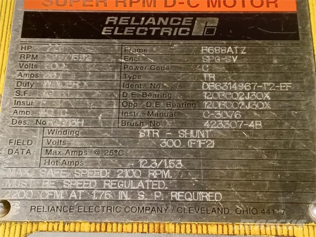  RELIANCE ELECTRIC Industrielle maskiner